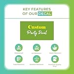 Custom Backdrop Decal for Wedding, Bridal Shower, Baby Shower, Birthday Party – Personalized Vinyl Sticker – Waterproof & Easy to Apply – Decal Only - Image 5