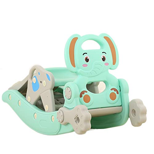 Schaukelpferd QIQIDEDIAN Babysitz der Kinder doppelt verwendbarer Schaukelpferdeschwingenstuhl mit Musik…