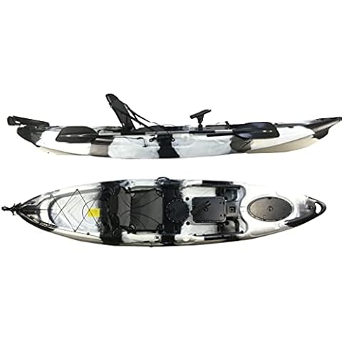 Cambridge Kayaks Barracuda Sit on Top Fishing Kayak (Black and White) Cover