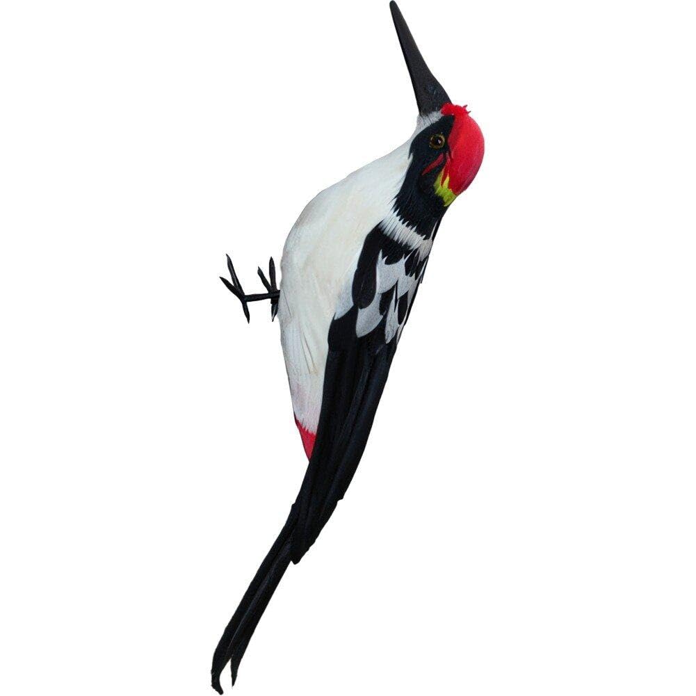 Oiseau pic artificiel de qualité supérieure avec plumes naturelles d'ornement