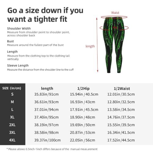 Pantalones de yoga para mujer holgados elásticos transpirables con estampado verde casual 4