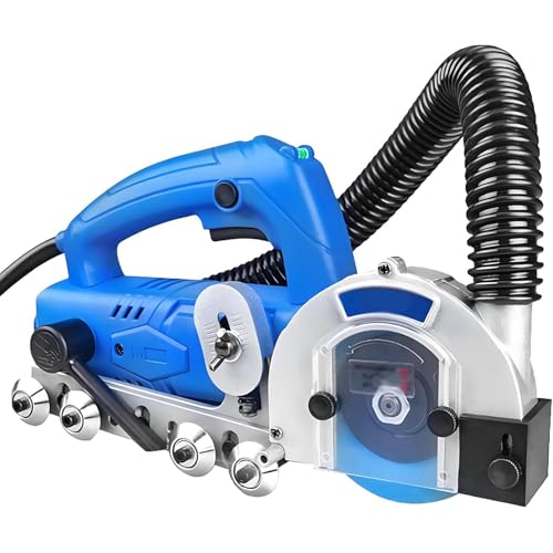 TozMvi 9000 U/Min Elektrische Fliesenreinigungsmaschine, 1200-W-Schlitzwerkzeug Mit 4 Klingen (1,2–2,7 Mm), Fliesenentferner Für Die Fugenrenovierung Und -Reinigung