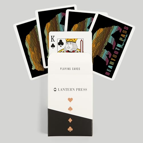 Lantern Press Beartooth Pass 52 Cartas Póker miniatura 6