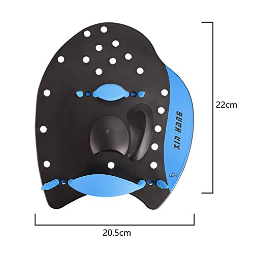 Swim Paddle Adjustable Swim Hand Paddle Training Power Swim Training Paddle Aid Flat Paddles Swimming Hand Fins For Kid Adult #TOP4