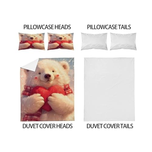 Housse de couette animal themes en microfibre de qualité supérieure - 4