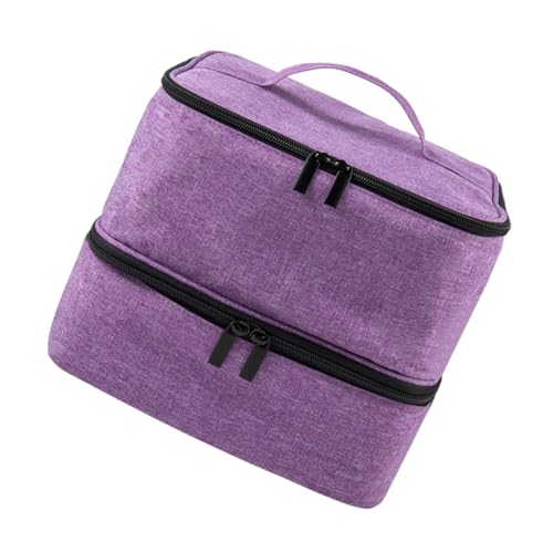Trousse de maquillage étanche double compartiment : organisateur de rangement voyage
