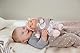 BABY born for Babies Sweetie Mauve, weiche 30 cm Puppe mit grauem Stoffkörper und integrierter Rassel, 838723 Zapf Creation
