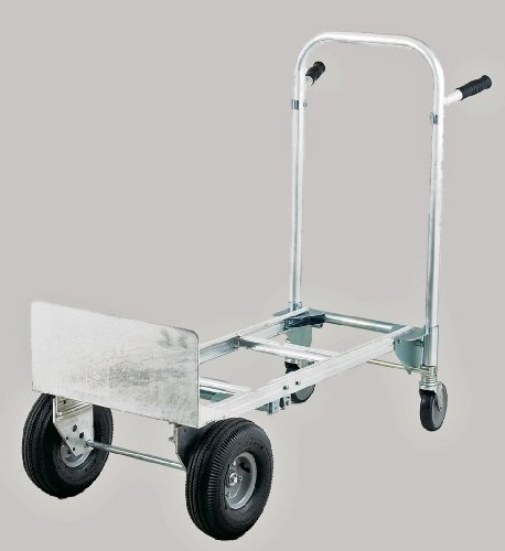 Harper Trucks 850 lb Capacity Aluminum Convertible Hand Truck and Dolly with 10" Pneumatic Wheels - Thumbnail 3