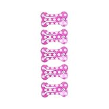 5 Pieces Dog Hair Clips Mini Bone Snap Dog Barrette Small Snap Hair Clips Pet Hair Barrettes Pet Hairpin Dog Hair Accessories(Rose red)