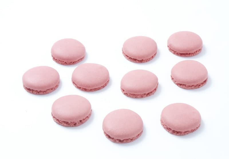 Macaron Halbschalen pink/rosa 96 Stk. fertig gebacken