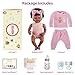 BABESIDE Lifelike Reborn Baby Dolls Black - 17-Inch Baby-Soft Body & Curls Realistic-Newborn Baby Doll African American Real Life Baby Dolls Cloth Body for Kids