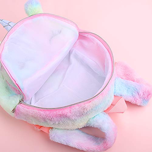 Esofficce Plush Unicorn Backpack, Cute Mini Unicorn Backpack For Girls, Gift Toy Bags, School Bags For Nursery, Colorful #TOP5