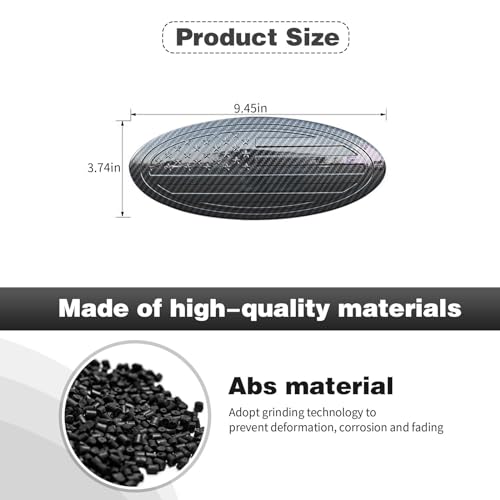 Image of CheroCar for F150 Emblem Cover Trim,Logo Back Badge Decoration Cover Trim Compatible with Ford F150 F-150,Carbon Fiber