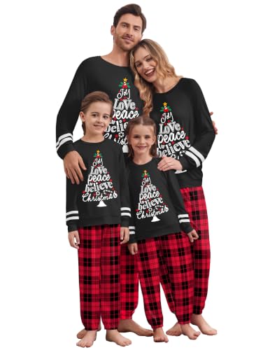 Ekouaer Family Christmas Pajamas Matching Sets Cute Long Sleeve Couple Pjs - image 1
