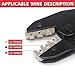 CINLIN Crimping Tool For Heat Shrink Connectors-AWG 22-10 Ratchet Wire Terminal Crimper-Ratcheting Crimper Tools-Available For Insulated Nylon Connectors and Electrical Wire Connectors HS-125