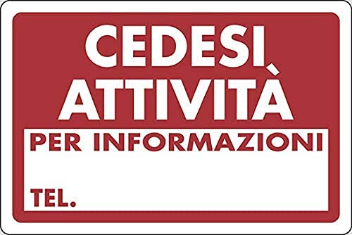 CARTELLO SEGNALETICO - CEDESI attività per