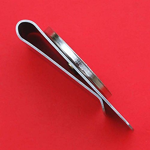 US 1950 Franklin Half Dollar 90% Silver Coin Stainless Steel Money Clip NEW - Silver Plated Coin Bezel4