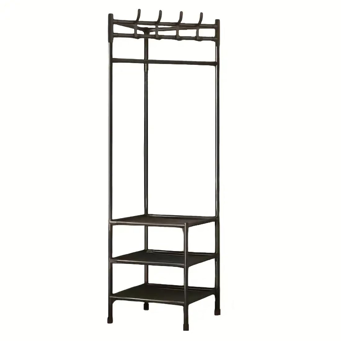 Jeval Corner Clothes Rack: Multi-layer | Freestanding Organizer | Multi-functional and Durable