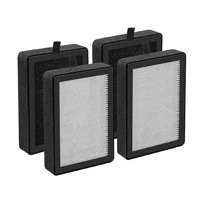 4Pcs Air Cleaner HEPA Filter LV-H128 Replacement for LEVOIT LV-H128 Air Purifier