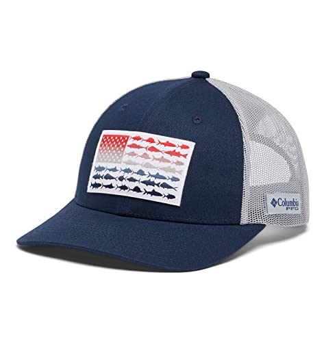 Image of Columbia Unisex-Adult PFG Snap Back Fish Flag Ballcap