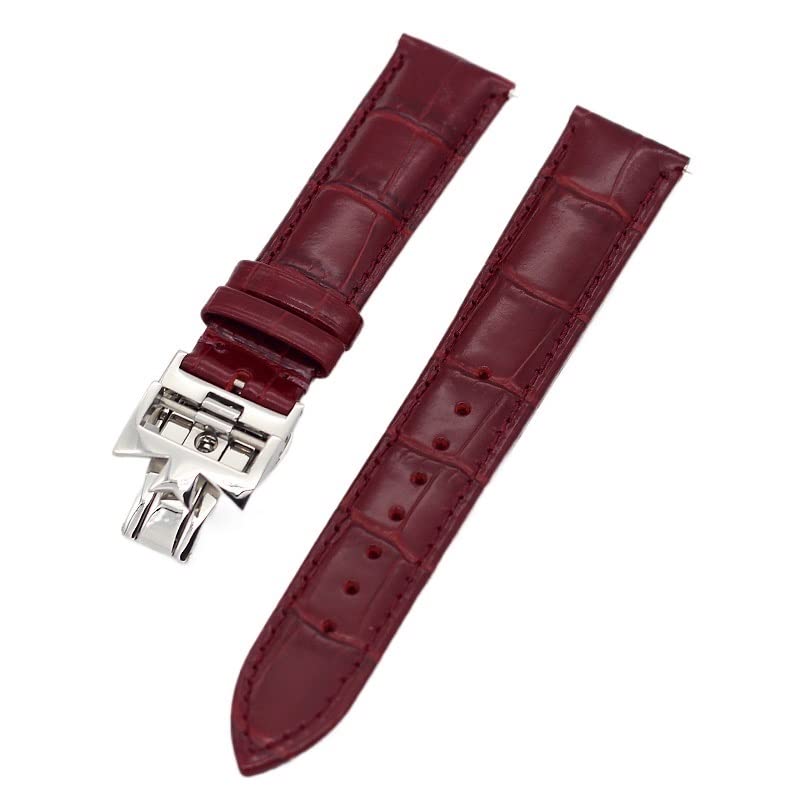Bracelets de montre en cuir de vache double face CZKE 19 20 22 mm pour montre Constantin