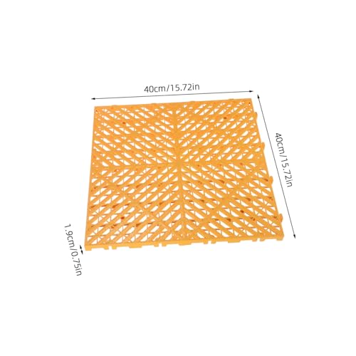 Grille de sol carrée antidérapante et clipsable pour auto - 2