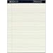 TOPS Recycled Docket Diamond Legal Rule Ivory Pads, 8-1/2x11-3/4, 2 50-Sheet Pads/Pack (63976)