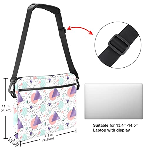 Bolsa protectora de portátiles 13.3 resistente a arañazos con patrón triángulo multicolor 5