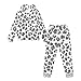 Pensura Boys Girls Fashion Clothes 2pcs Long Sleeve Hoodie Sweatshirt and Cargo Jogger Pants with Pockets, Gray Cheetah Leopard Print Pullover Hoodies and Pants Outfits
