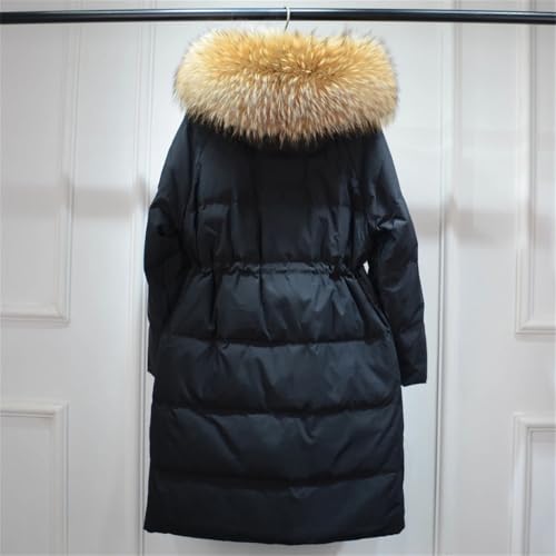 Women's Winter Windproof Warm Down Coats Slim Thicken Hooded Fashions Long Puffer Jacket4