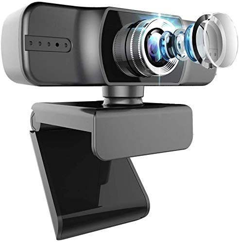 1080P Webcam with Microphone,FUVISION Manual Focus Web Cameras for Computers,HD Streaming Webcam for PC Laptop Desktop Mac Video Calling,Conferencing,Gaming,Widescreen USB Webcam with Rotatable Clip