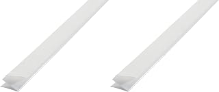 M-D Building Products 3525 M-D 0 V-Flex Weather-Strip with Adhesive Back, 17 Ft L X 7/8 in W, Polypropylene, 2 Pack, White