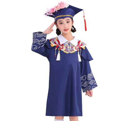 Image of Kindergarten 2025 Graduation Cap and Gown Tassel Sets with Charm 2PCS Graduations Stoles for Kids Grad Party Clothes