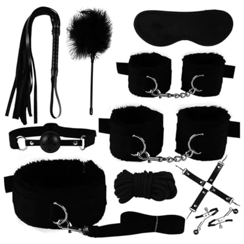 Jeu de fête en peluche et nylon noir pour pimenter l'ambiance de vos week-ends entre amis