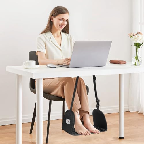 CERBONNY Apoio Para Os Pés De Avião - Rede Para Os Pés Portátil E Ajustável, Essencial Para Viagens