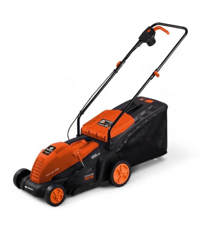 Tondeuse électrique Filaire DAEWOO 1500W pour Jardin jusqu'à 500m², Lame 36cm, Sac de 50L - DLM1700E