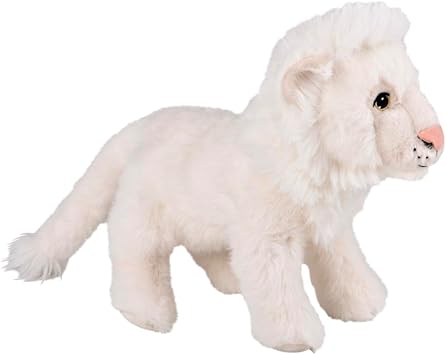 White Lion Stuffed Animal 11 Inch Soft, Cute & Cuddly Stuffed Lion Plush for Kids and Animal Lovers