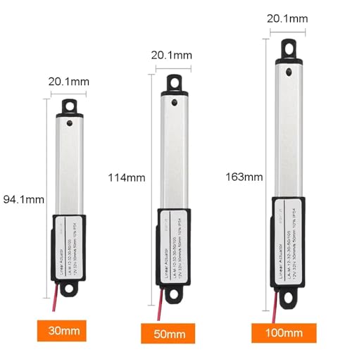 Actuador lineal de 12V para solucionar la elevación de cargas ligeras con varilla de 50mm 4
