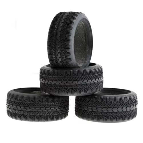 Pneus RC 1/10 de route en caoutchouc pour Traxxas HSP et HPI 4pcs