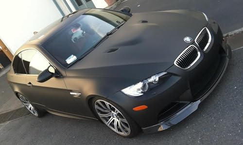 Image of Matte Black Fiber Vinyl Wrap for Cars Interior & Exterior Automotive Vinyl Wraps for Motorcycles,Laptops,Mobile Phones (24 x 48 Inch, Matte Black)