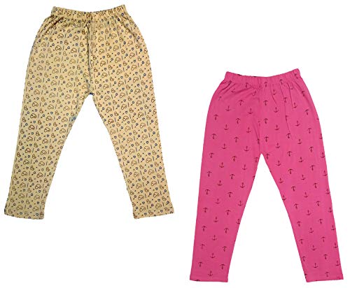 Image of indi weaves Girls Super Soft Cotton Solid Capri Pants Pack of 2