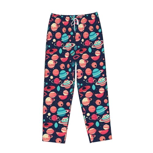 Pantalon de pyjama femme cadeau idéal hiver imprimé espace