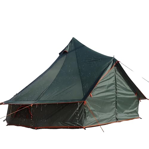 2-in-1 Bell Tent 4/6/8/10 Person – Converts to Shade...