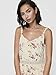 ONLY Damen Kleid Karmen Anne Träger-Kleid mit Blumen-Muster 15177478 Creme brûlée: Rose Flower 34 EU