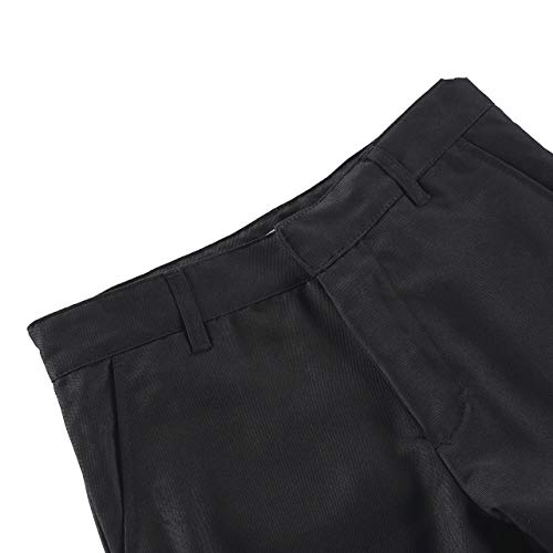 Image of Bienzoe Boys School Uniform Pants: Kids Stretch Polyester Adjustable Waist Dress Pant
