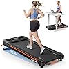 MERACH Heavy Duty Walking Pad Treadmill for Home, 12% Auto Incline, 400lbs Capacity, 3.5HP Super Quiet Brushless Motor, Racer Damp Belt​, Under Desk Treadmills with Remote & LED Display