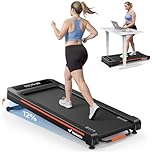 MERACH Heavy Duty Walking Pad Treadmill for Home, 12% Auto Incline, 400lbs Capacity, 3.5HP Super Quiet Brushless Motor, Racer Damp Belt​, Under Desk Treadmills with Remote & LED Display