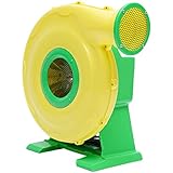 TdiriNar 450W 110V Inflatable Bounce House Jumper Castle Air Blower Fan Motor Pump,0.6HP Commercial Inflatable Trampoline Blower for Outdoor Bounce Room, Slide,Obstacle Course, Skipping Rope