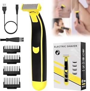 Full Body Washed Wet and Dry Shaver for Men, Electric Shavers for Men, Dry Wet Waterproof Electric Razor, Body Groomer Shaver for Family Friends Gifts