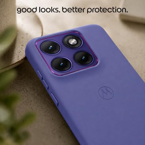 Image of Motorola Compatible with Moto Edge 70 Fusion Softmatte (TPEE) Back Cover Drop Tested Shock Proof Mobile Case for Men, Women, Boys and Girls with Camera Protection (Orient Blue)